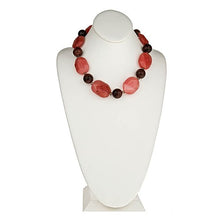 Load image into Gallery viewer, Cherry Quartz Nuggets & Red Tiger Eye Necklace - minadjewelry