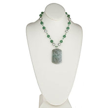 Load image into Gallery viewer, Green Jade Pendant necklace - minadjewelry