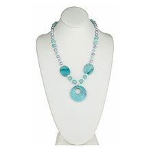 Load image into Gallery viewer, Amazonite and Pearl Necklace