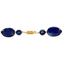 Load image into Gallery viewer, Blue Lapis &amp; Barouque Pearl - minadjewelry
