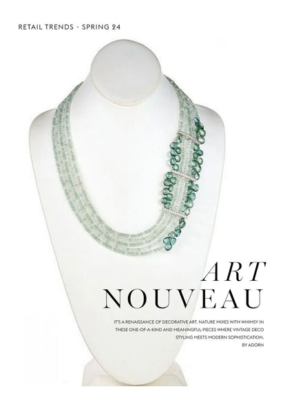 Art Nouveau meets Modern Sophistication Mina D Jewelry As featured in Accessories Council Magazine