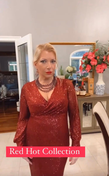 January Birthstone The garnet in Mina D Jewelry's Red Hot Collection