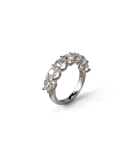 7 stone diamond ring