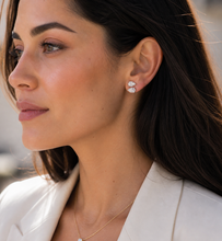 Load image into Gallery viewer, Double Pear Shape Diamond Stud Earrings - minadjewelry
