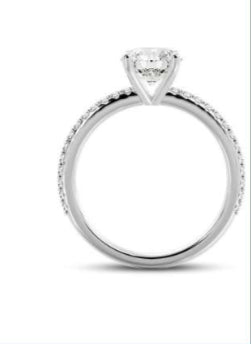 Classic Diamond Engagement Ring with Diamonds