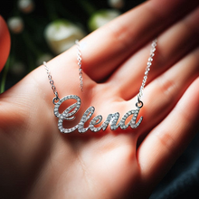 Load image into Gallery viewer, Custom Diamond Name Pendant Necklace
