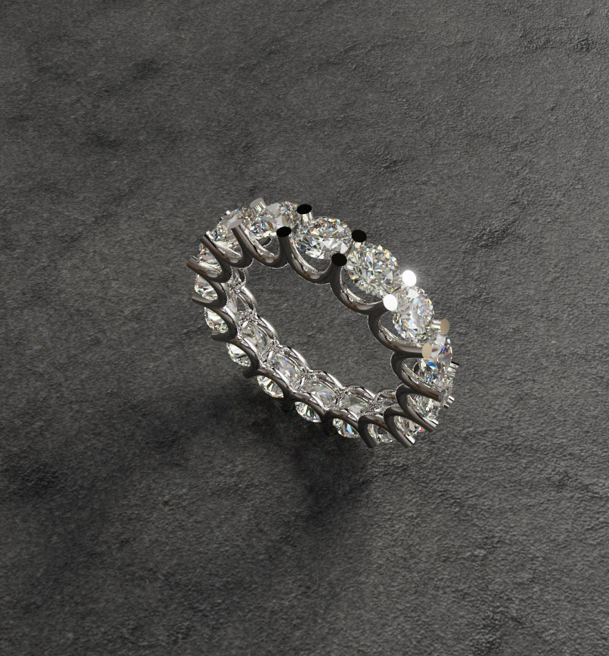 diamond eternity band round