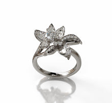 Load image into Gallery viewer, Diamond Flower Ring
