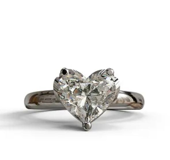 Heart Shape Diamond Engagement Ring