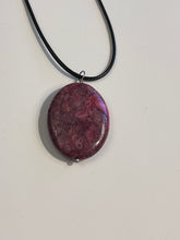 Load image into Gallery viewer, Pink Agate Pendant Necklace - minadjewelry
