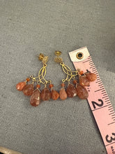 Load image into Gallery viewer, Sunstone Vermeil Chandelier Earrings
