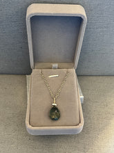 Load image into Gallery viewer, Green Moss Aquamarine Pendant Necklace - minadjewelry
