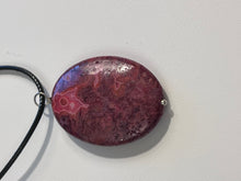 Load image into Gallery viewer, Pink Agate Pendant Necklace - minadjewelry
