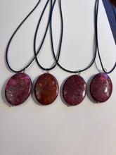 Load image into Gallery viewer, Pink Agate Pendant Necklace - minadjewelry
