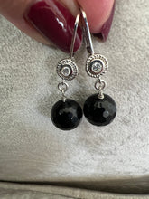 Load image into Gallery viewer, Onyx Dangling Earrings - minadjewelry
