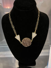 Load image into Gallery viewer, Druzy Trio Necklace with Vermeil Chain

