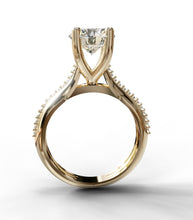 Load image into Gallery viewer, Diamond Engagement Ring High Knife Setting
