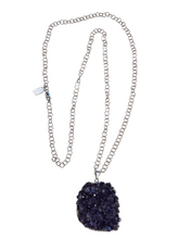 Load image into Gallery viewer, Amethyst Large Druzy Pendant Necklace - minadjewelry
