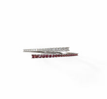 Load image into Gallery viewer, Diamond and Garnet Wrap Bangle
