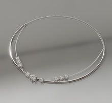 Load image into Gallery viewer, Diamond Necklace with Double Row and Chain Accent
