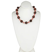 Load image into Gallery viewer, Red Tiger Eye and Cherry Quartz Necklace - minadjewelry
