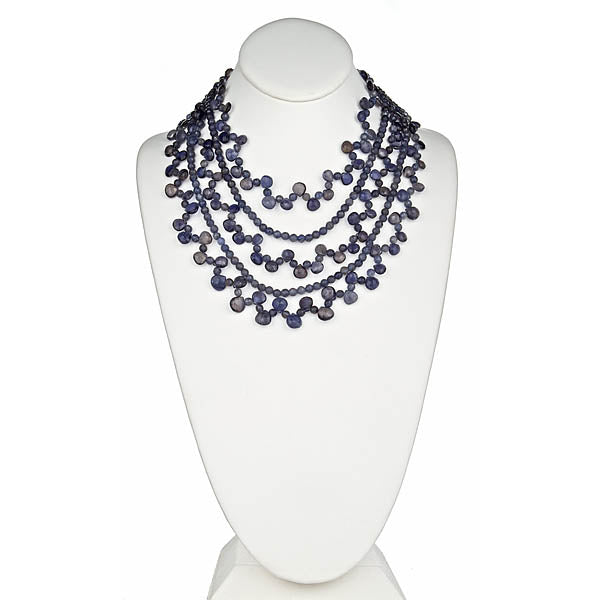 Iolite Briolle Statement Necklace