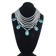 Load image into Gallery viewer, Moonstone &amp; Chalcedony Briolle Statement Necklace
