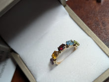 Load image into Gallery viewer, Rainbow Oval Five Stone Ring
