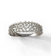 Load image into Gallery viewer, Diamond Cluster Statement Bangle
