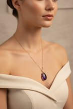 Load image into Gallery viewer, Amethyst Long Pendant Model
