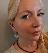 Load image into Gallery viewer, Blue &amp; White Topaz Briolle Chandelier Earrings - minadjewelry
