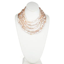 Load image into Gallery viewer, Biwa Pearl Multi Row Statement Necklace
