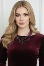 Load image into Gallery viewer, Ruby &amp; Garnet Briolle Statement Necklace
