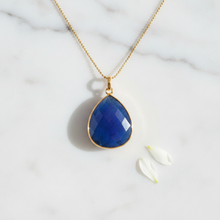 Load image into Gallery viewer, Blue Chalcedony Pendant Close-Up
