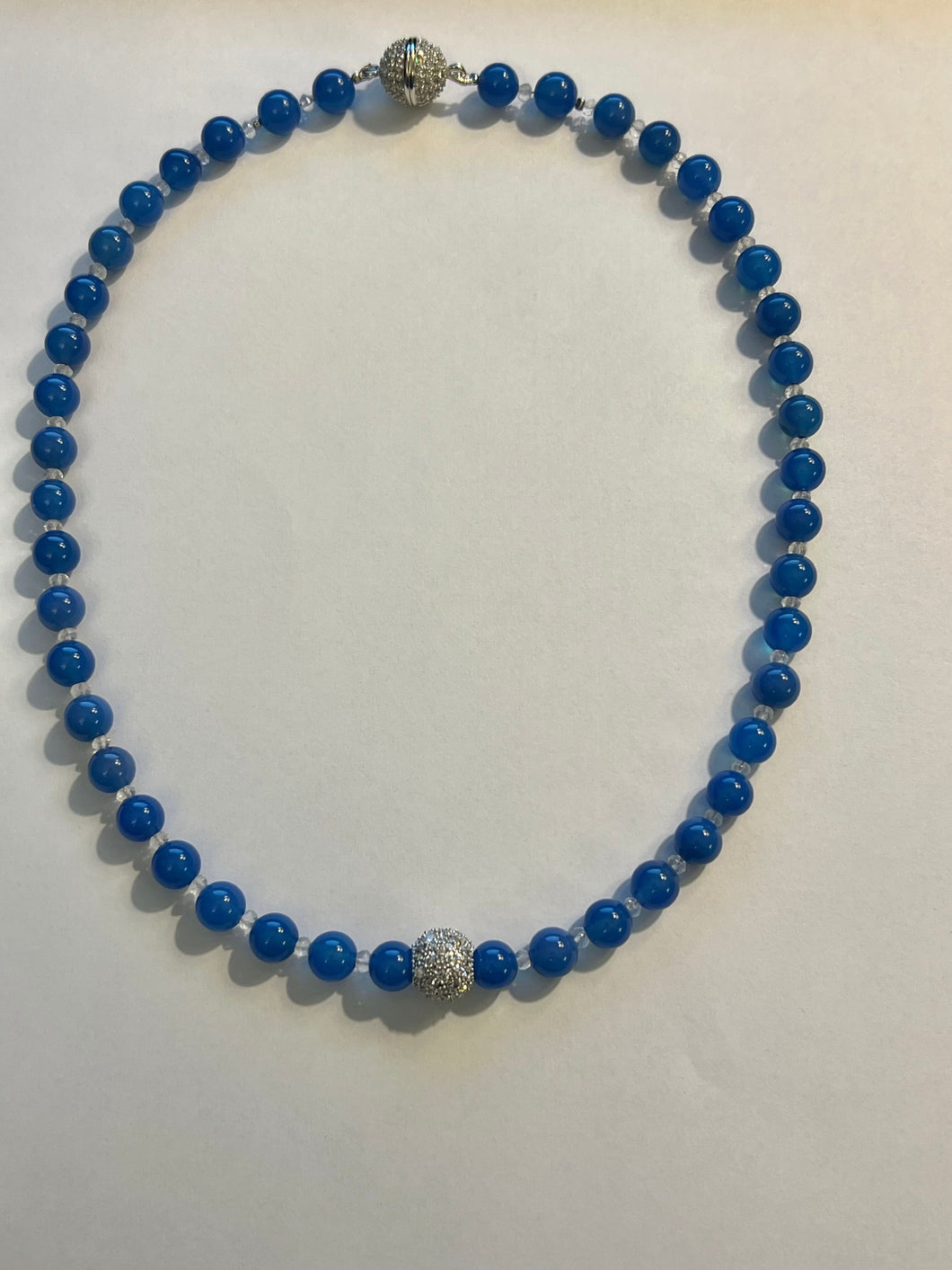 Blue Jade Starburst Necklace