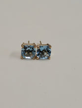 Load image into Gallery viewer, Blue Topaz Cushion Cut Earrings
