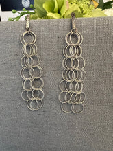 Load image into Gallery viewer, Chains of Love Long Dangling Earrings
