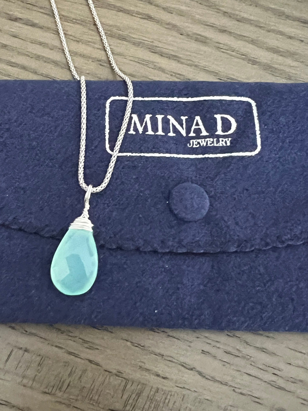 Chalcedony Briolle Pendant Necklace