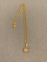 Load image into Gallery viewer, Golden Bezel Set Chains of Love Necklace
