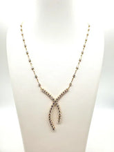 Load image into Gallery viewer, Diamond Bow Link Necklace
