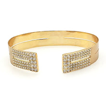 Load image into Gallery viewer, Diamond Greek Key Cuff Bracelet
