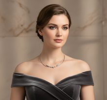 Load image into Gallery viewer, Diamond Necklace with Double Row and Chain Accent - Accurate Design
