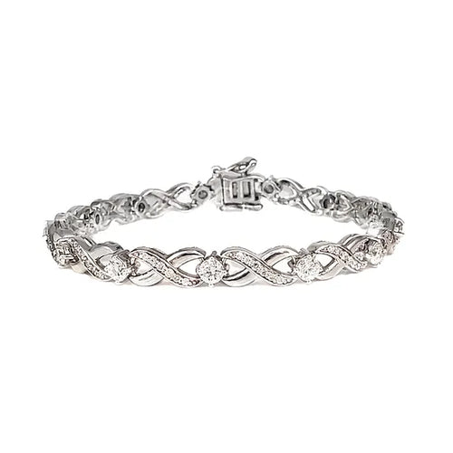 diamond infinity bracelet