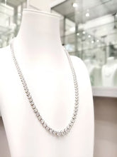 Load image into Gallery viewer, Four Prong Diamond Tennis Necklace
