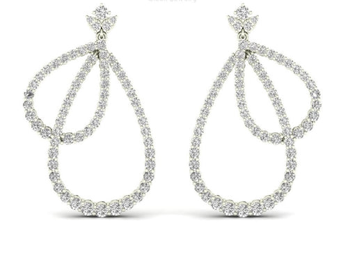 double diamond earrings