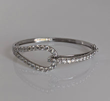 Load image into Gallery viewer, double intertwined diamond bangle bracelet by mina d 
