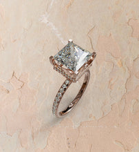 Load image into Gallery viewer, Princess Cut Diamond Engagement Ring
