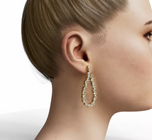 Load image into Gallery viewer, Flowing Mixed Shapes Diamond Earrings
