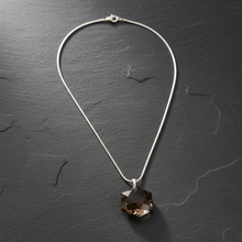 Load image into Gallery viewer, Enhanced smoky quartz pendant variation
