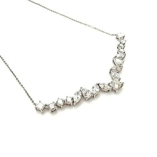 fancy Shapes diamond necklace by mina d 